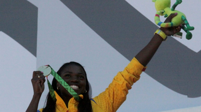 Caterine Ibargüen Centroamericanos de Veracruz 2014