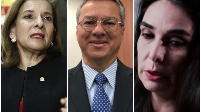 Margarita Cabello, Leonardo Espinosa y Clara María González Margarita Cabello, Leonardo Espinosa y Clara María González