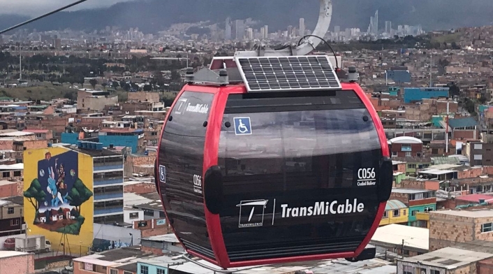 El TransMiCable de la ciudad de Bogotá