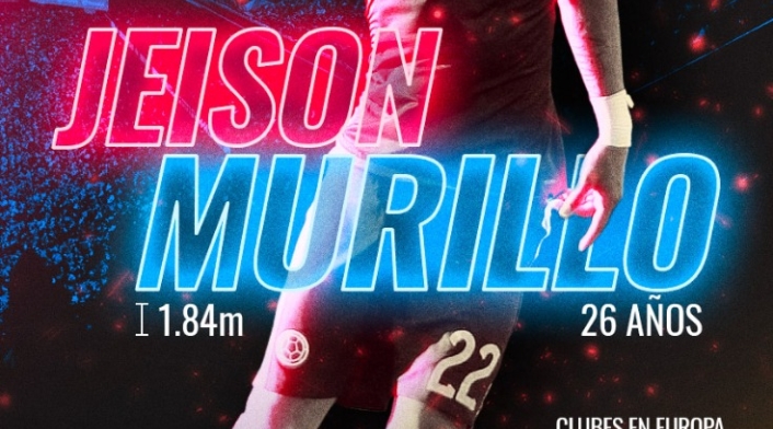 Datos de Jeison Murillo, nuevo jugador del Barcelona de España