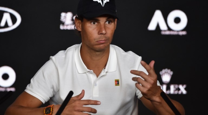 Rafael Nadal en rueda de prensa Rafael Nadal en rueda de prensa