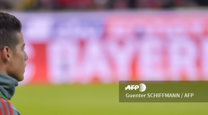 James Rodríguez en el Allianz Arena, estadio del Bayern Múnich