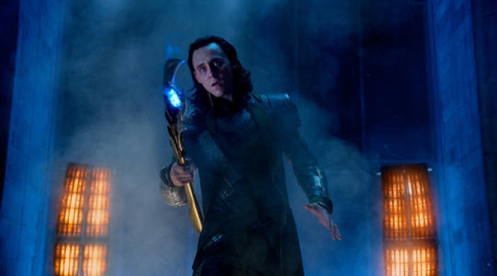 Tom Hiddleston como Loki en 'Avengers'