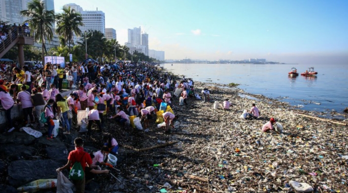 Contaminación del mar en Bahía de Manila