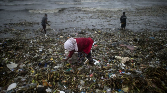 Contaminación del mar en Bahía de Manila
