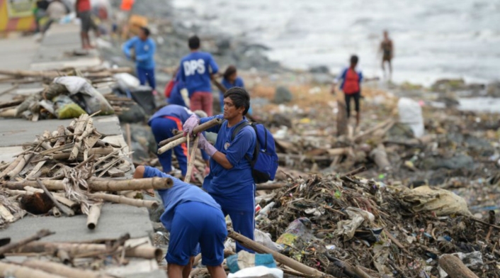 Contaminación del mar en Bahía de Manila