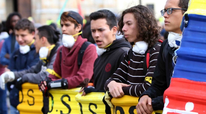 Los estudiantes también reclaman el respeto a la protesta social.