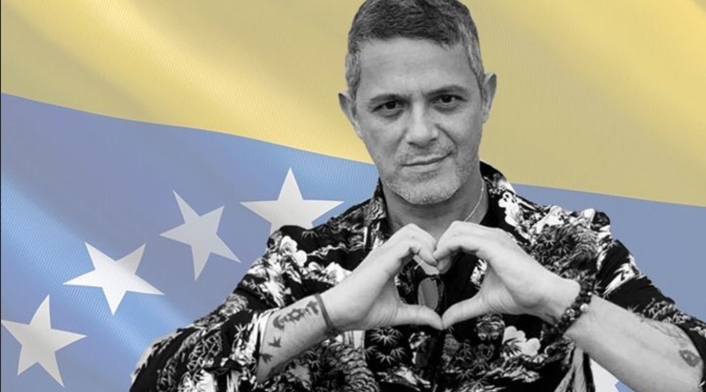 El cantante Alejandro Sanz, un opositor al chavismo.