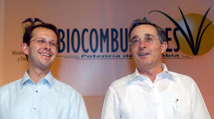 Andrés Felipe Arias y Álvaro Uribe Andrés Felipe Arias y Álvaro Uribe