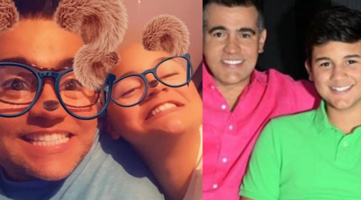 Carlos Calero y su hijo