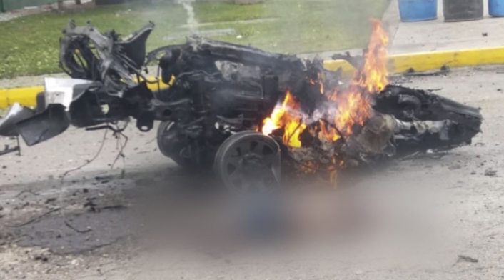 Carro bomba en Escuela general Santander de la Policía