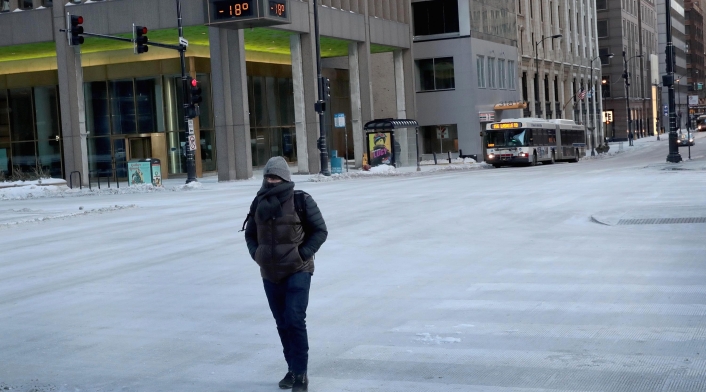 Chicago, en medio de la ola de frío
