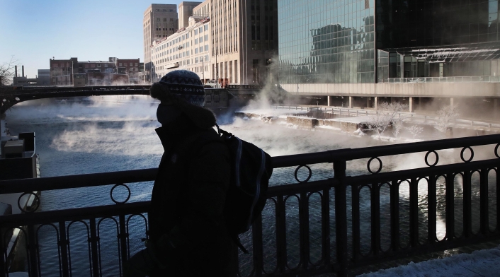 Chicago, en medio de la ola de frío