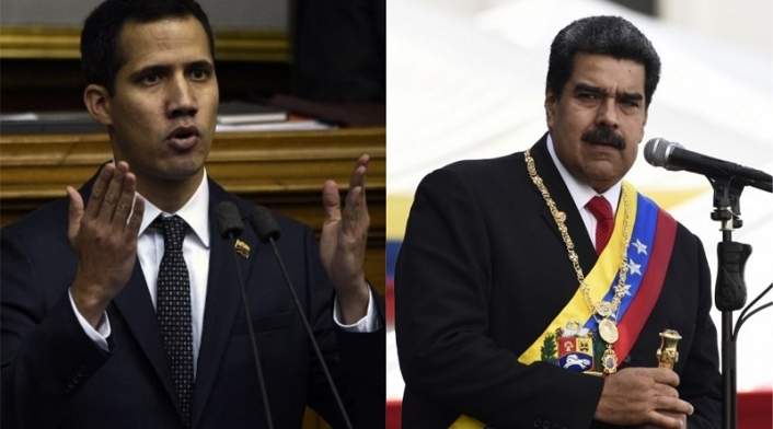 Juan Guaidó y Nicolás Maduro.