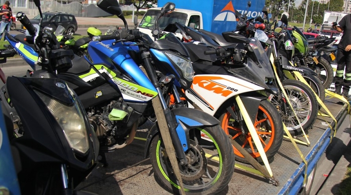 Motocicletas parqueadas