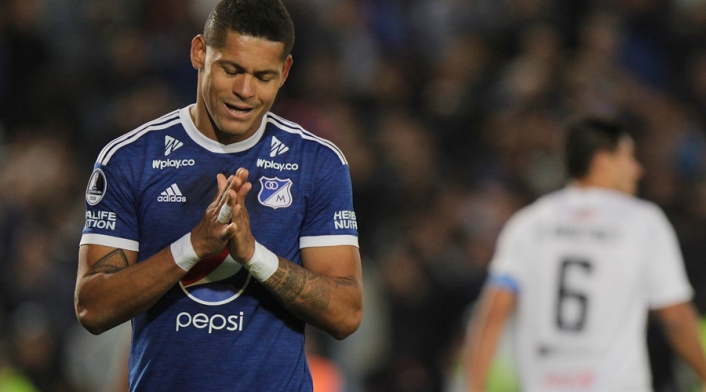 Ayron Del Valle, delantero de Millonarios