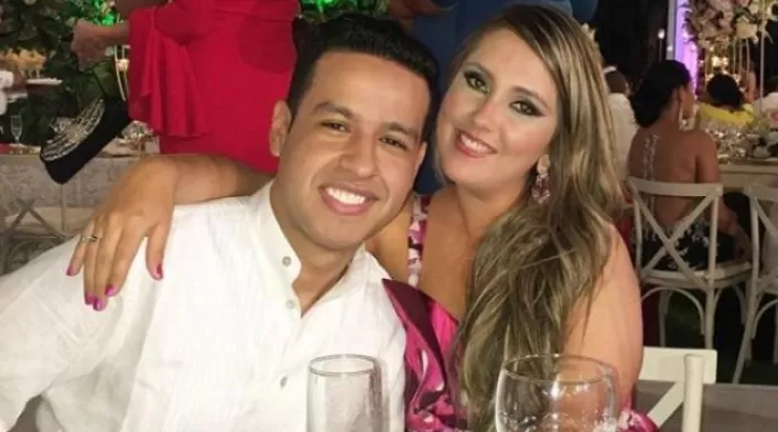 Dayana James en compañía de Martín Elías