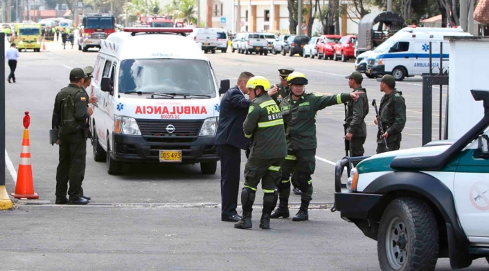 La Escuela General Santander luego del carro bomba