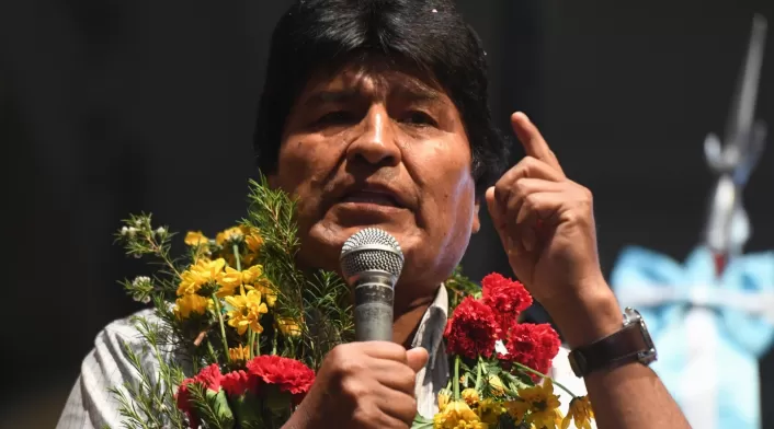 Evo Morales, expresidente de Bolivia