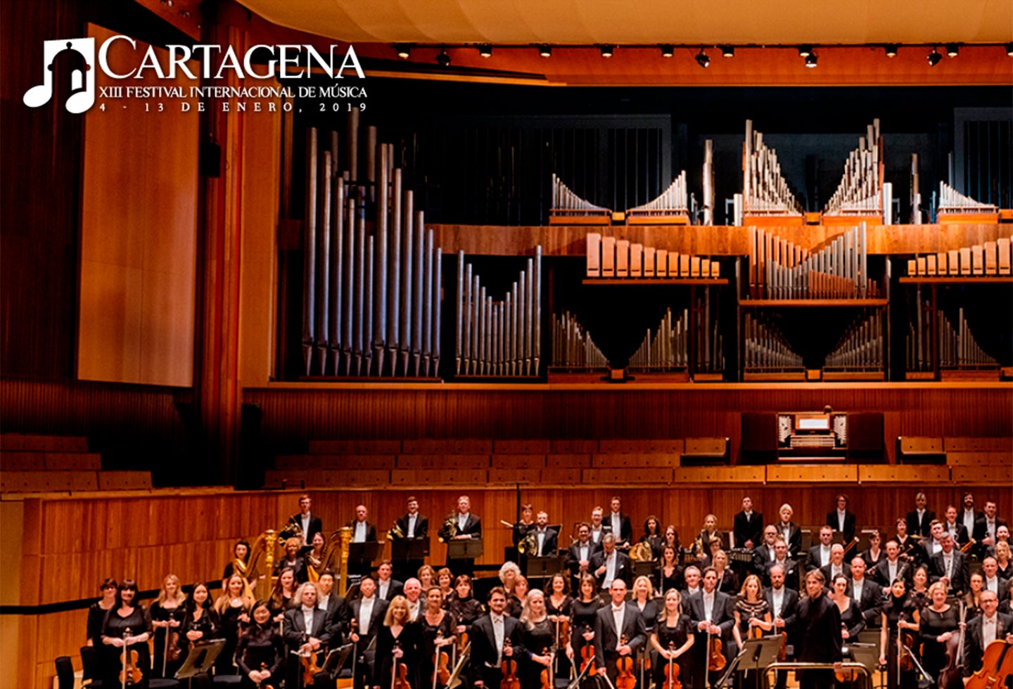 Imagen promocional del Festival Internacional de Música de Cartagena 2019