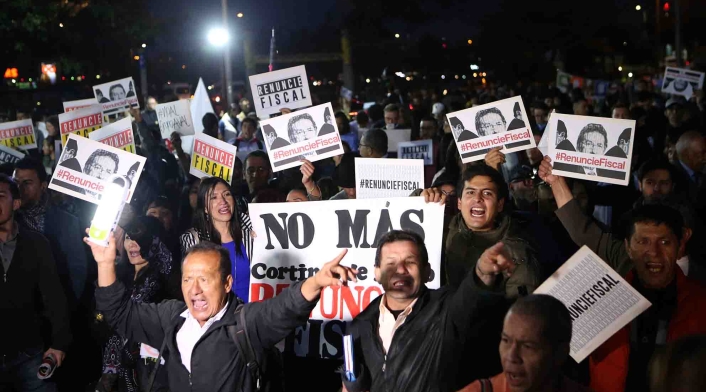 Plantón contra el fiscal general, en Bogotá Plantón contra el fiscal general, en Bogotá