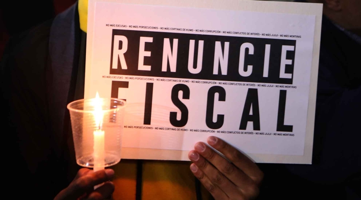 Plantón contra el fiscal general, en Bogotá Plantón contra el fiscal general, en Bogotá