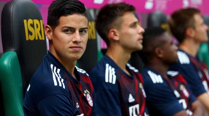 James Rodríguez, suplente del Bayern