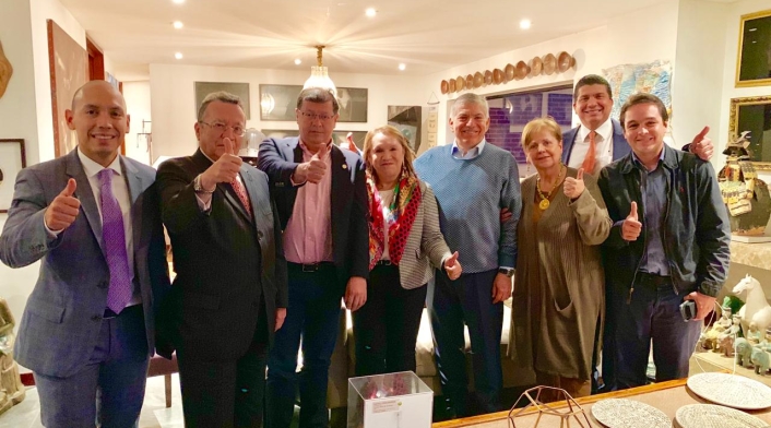 César Gaviria y bancada concejales Bogotá