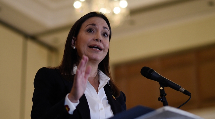 María Corina Machado, dirigente venezolana opositora al gobierno de Nicolás Maduro