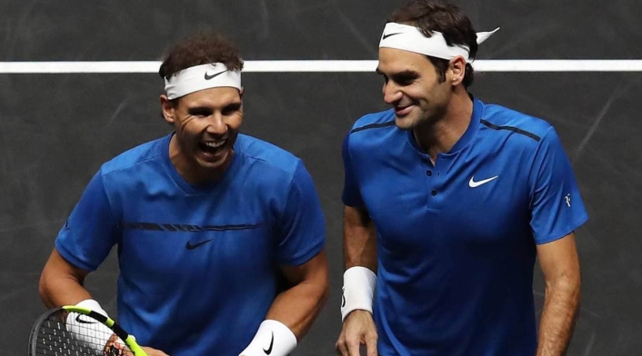 Rafael Nadal y Roger Federer, tenistas