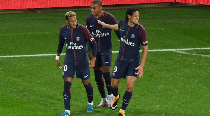 Neymar, Cavani y Mbappé