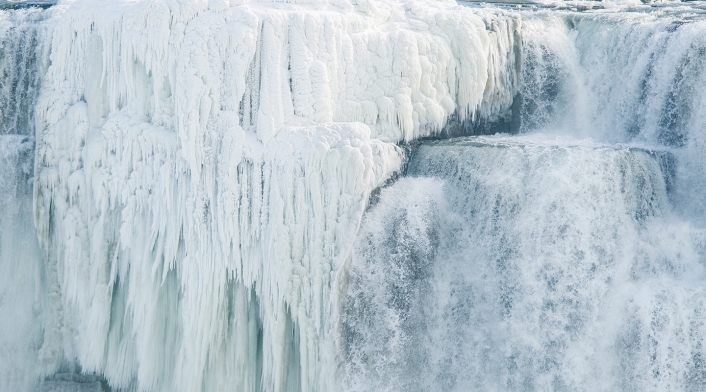 Las Cataratas del Niágara, ubicadas en la frontera entre Estados Unidos y Canadá