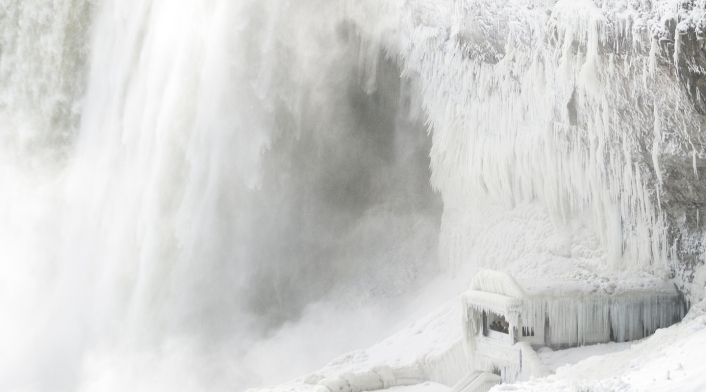 Las Cataratas del Niágara, ubicadas en la frontera entre Estados Unidos y Canadá