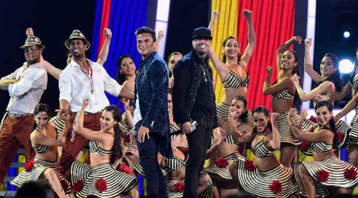 Silvestre Dangond y Nicky Jam en concierto