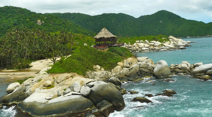 El Parque Nacional Natural Tayrona, en inmediaciones de Santa Marta