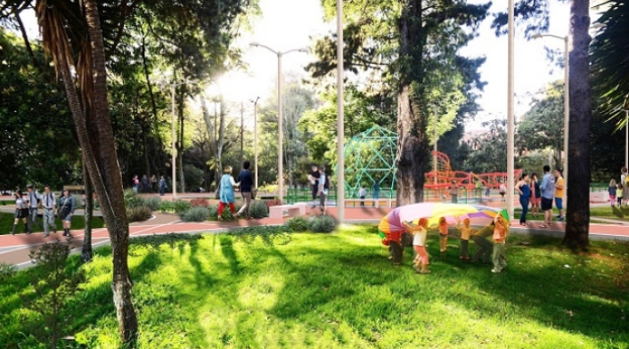 Parque Japón según el proyecto de la alcaldía Parque Japón según el proyecto de la alcaldía