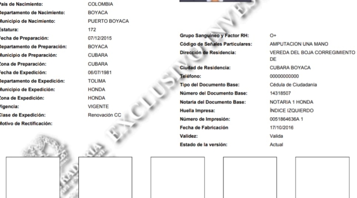 Ficha de José Aldemar Rodríguez Rojas Ficha de José Aldemar Rodríguez Rojas