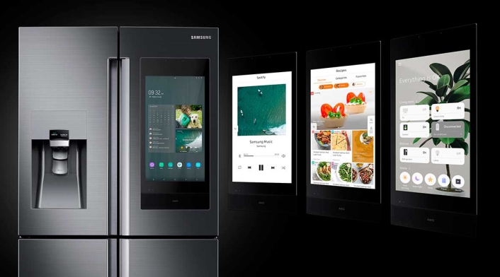 Interfaz de la Family Hub de Samsung