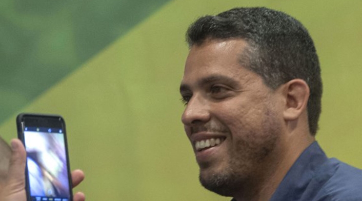 Diputado Rodrigo Amorim, del partido del presidente Jair Bolsonaro. Diputado Rodrigo Amorim, del partido del presidente Jair Bolsonaro.
