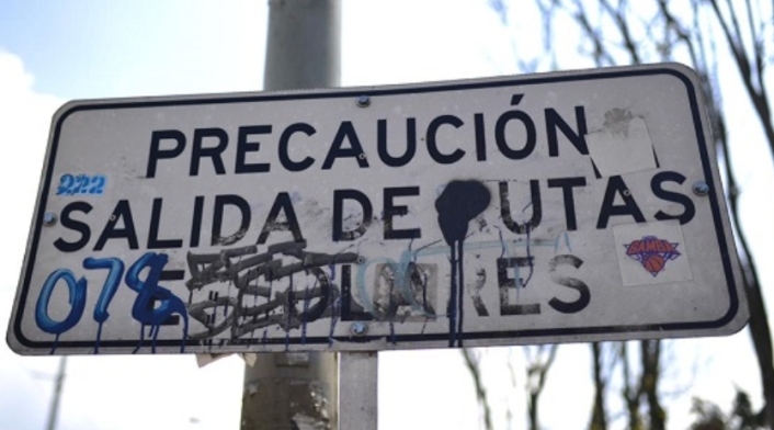 Señales de tránsito dañadas en Bogotá