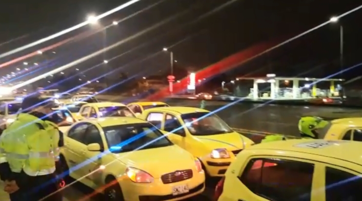 Taxistas en Bogotá
