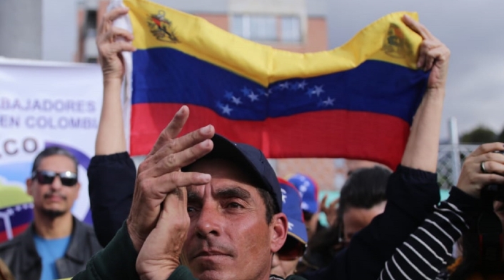 Manifestaciones de venezolanos por nuevo gobierno de Nicolás Maduro Manifestaciones de venezolanos por nuevo gobierno de Nicolás Maduro