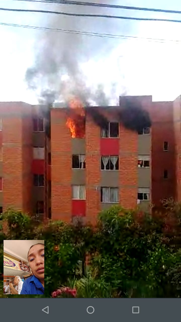 Incendio en apartamento en Fusagasugá