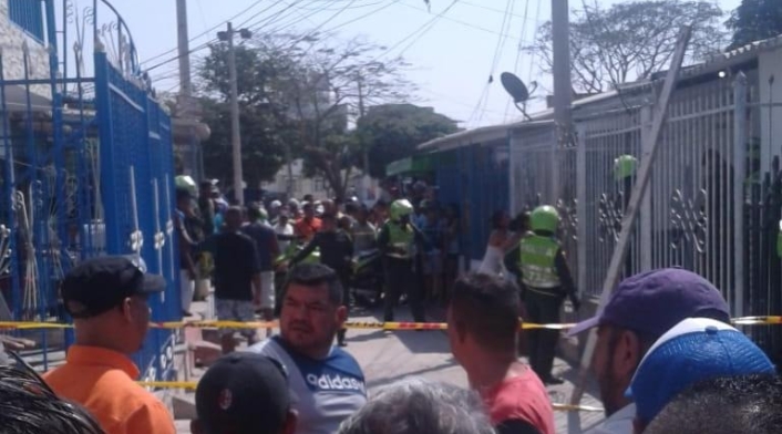 Ataque sicarial en Barranquilla.