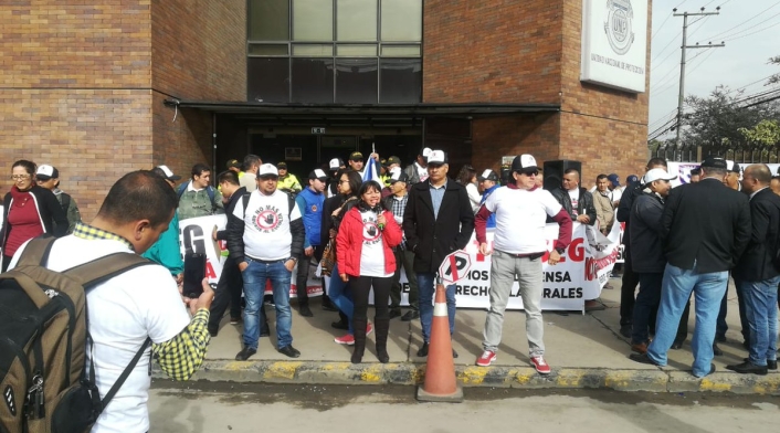 Protestas de escoltas de la UNP Protestas de escoltas de la UNP