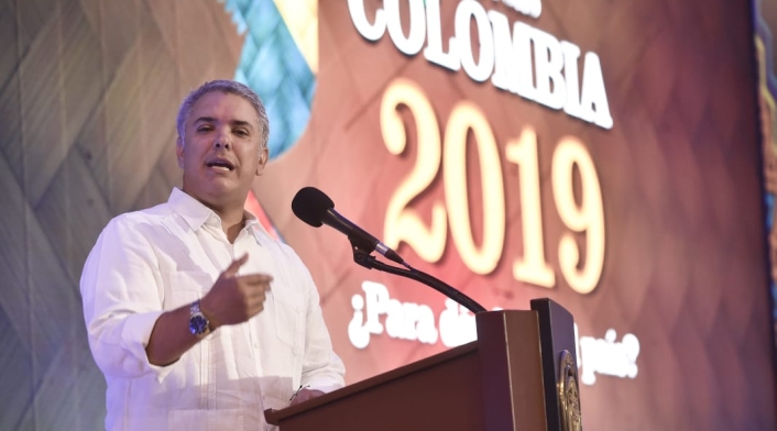 Iván Duque calificó que el atentado a la Escuela General Santander era un chantaje del Eln.