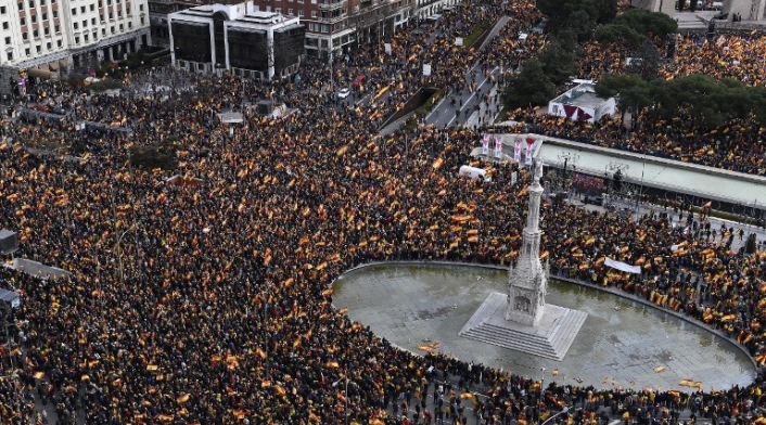 Marchas contra Gobierno Español