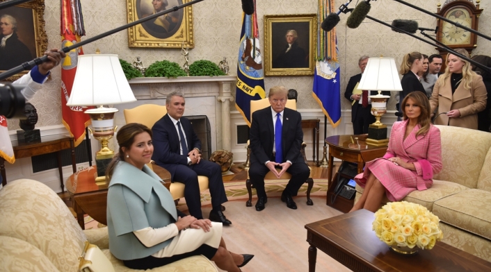Reunión de Iván Duque y Donald Trump. en la Casa Blanca