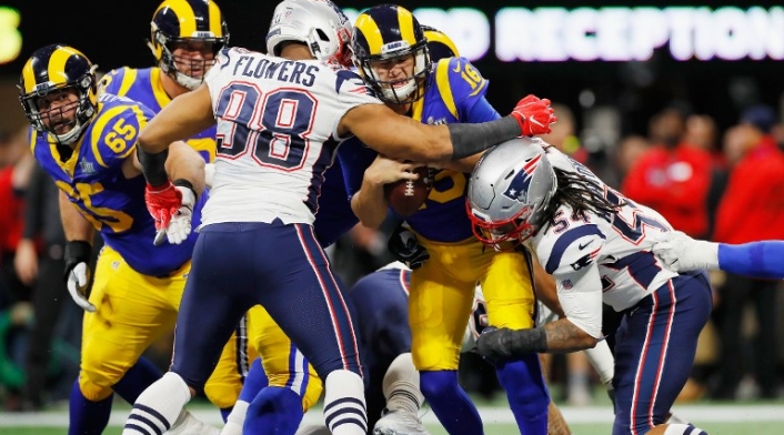 Rams comenzó abajo en el marcador ante Patriots en el Super Bowl