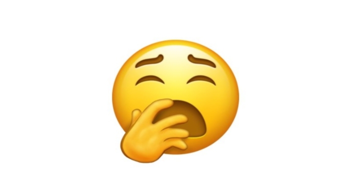 Situación que representa bostezo o pereza también está en la actualización de 2019.